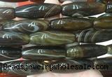 RIBS83 15 inches 13*40mm rice agate gemstone beads wholesale RIBS83 15 inches 13*40mm rice agate gemstone beads wholesale