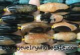 RIBS86 15 inches 13*40mm rice agate gemstone beads wholesale