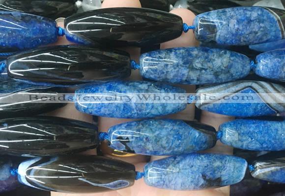 RIBS87 15 inches 13*40mm rice agate gemstone beads wholesale