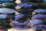 RIBS90 15 inches 13*40mm rice agate gemstone beads wholesale
