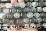 RIBS98 15 inches 12*16mm faceted rice agate gemstone beads wholesale