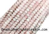RQBS01 15 inches 4*6mm faceted rondelle rose quartz beads