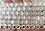 SEBS136 15 inches 8mm round selenite gemstone beads wholesale