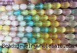 SEBS143 15 inches 6*9mm rice colorful selenite gemstone beads wholesale