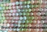 SEBS147 15 inches 6mm round colorful selenite gemstone beads wholesale