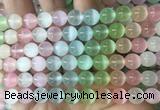 SEBS148 15 inches 8mm round colorful selenite gemstone beads wholesale