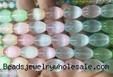 SEBS152 15 inches 10*14mm rice colorful selenite gemstone beads wholesale