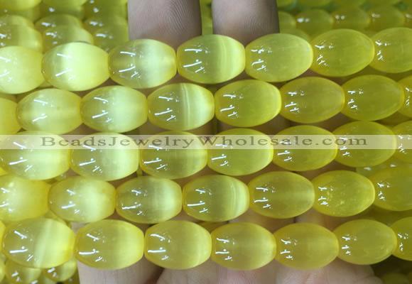 SEBS73 15 inches 10*14mm rice selenite gemstone beads wholesale