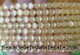 SEBS75 15 inches 6mm round selenite gemstone beads wholesale