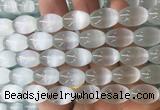 SEBS87 15 inches 10*14mm rice selenite gemstone beads wholesale