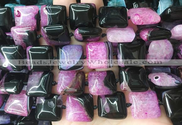 SRBS20 15 inches 18*18mm square Agate gemstone beads wholesale