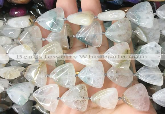 TABS02 15 inches 20*20mm triangle Agate gemstone beads wholesale