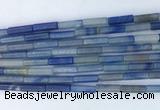 TBBS12 15 inches 4*13mm tube blue aventurine jade gemstone beads