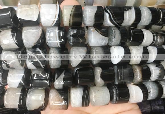 TBBS135 15 inches 13*14mm tube agate gemstone beads wholesale