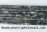 TBBS23 15 inches 4*13mm tube black labradorite gemstone beads