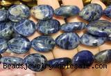 TRBS124 15 inches 13*18mm flat teardrop Sodalite beads wholesale