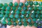 TWBS104 15 inches 10mm faceted twist agate beads wholesale TWBS104 15 inches 10mm faceted twist agate beads wholesale