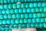 WBBS01 15 inches 9*12mm pumpkin yellow green howlite turquoise beads wholesale