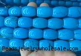 WBBS11 15 inches 15*20mm rice howlite turquoise gemstone beads wholesale