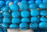 WBBS20 15 inches 23*27mm oval howlite turquoise gemstone beads wholesale WBBS20 15 inches 23*27mm oval howlite turquoise gemstone beads wholesale