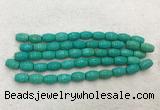 WBBS40 10*14mm carved rice loose howlite turquoise gemstone beads wholesale WBBS40 10*14mm carved rice loose howlite turquoise gemstone beads wholesale