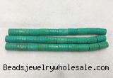WBBS44 15*22mm carved tube loose howlite turquoise gemstone beads wholesale