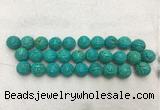 WBBS53 18mm carved round loose howlite turquoise gemstone beads wholesale WBBS53 18mm carved round loose howlite turquoise gemstone beads wholesale